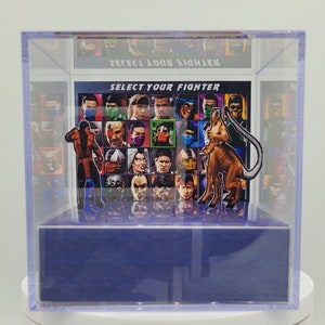 CUSTOM! UMK3 Inspired 3D Acrylic Cube Diorama - Select Your Fighter