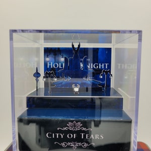 Hollow Knight Inspired 3D Acrylic Cube Diorama - City of Tears