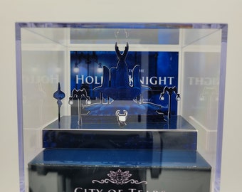 Von Hohlem Ritter inspiriertes 3D-Acrylwürfel-Diorama - Stadt der Tränen