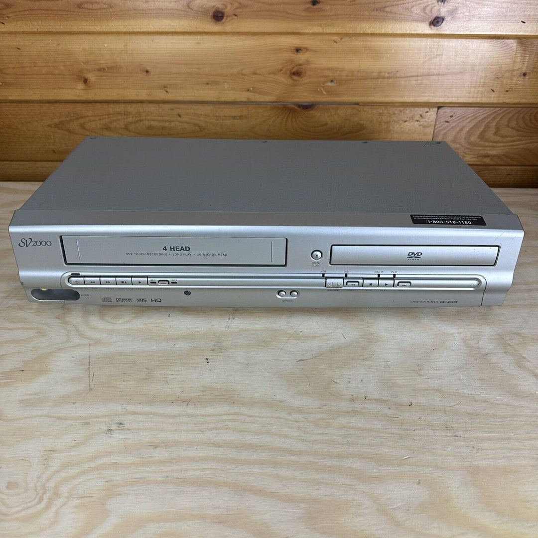 SV2000 Funai DVD / VCR Player Combo CSV 205DT 4 Head Recorder Etsy