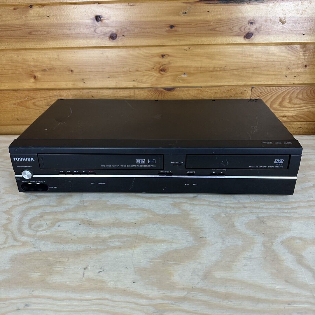 TOSHIBA Dvd Vcr Combo Player Model SDV398 Tested No Remote Etsy