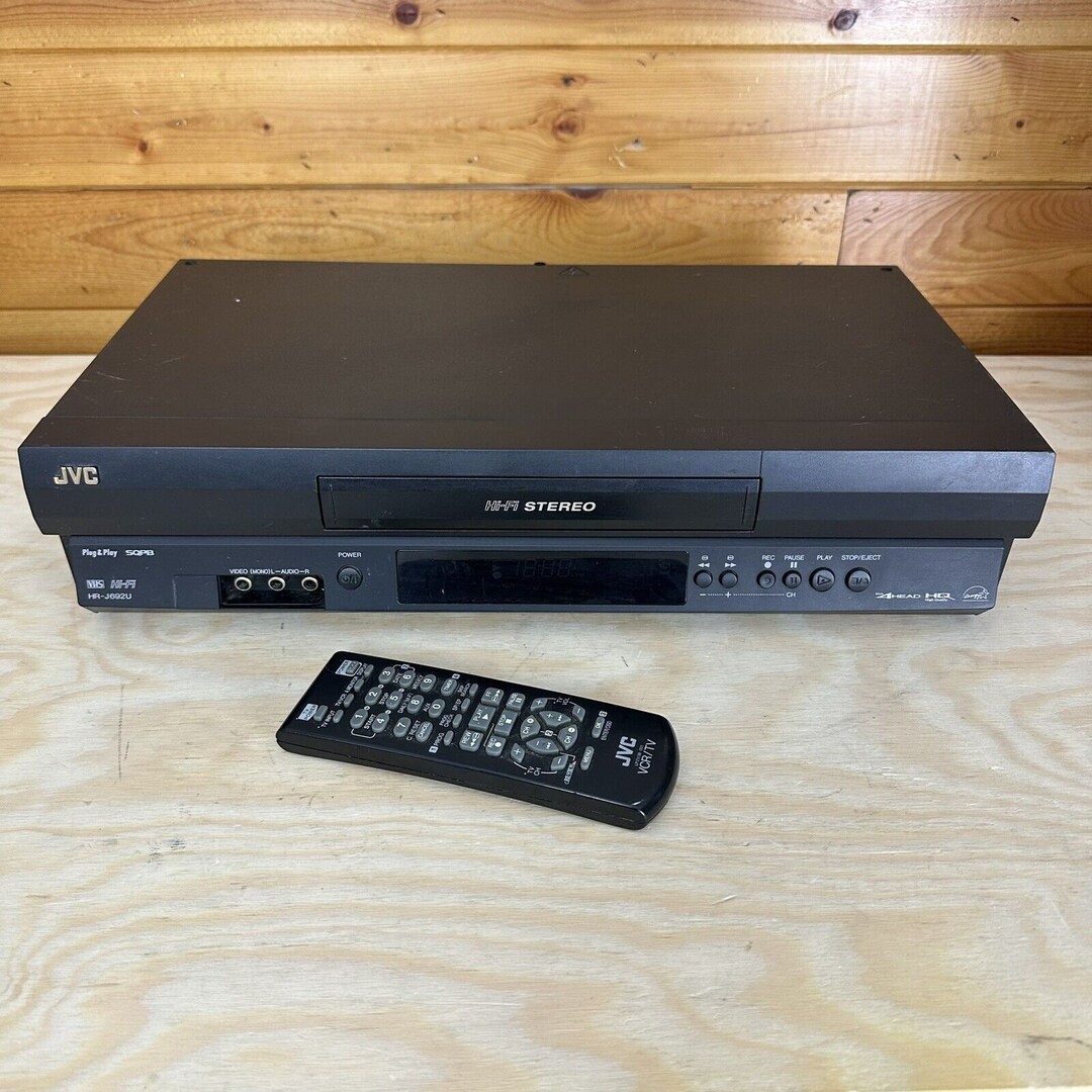 JVC VCR Player Model HRJ692U Tested Working With Remote Etsy