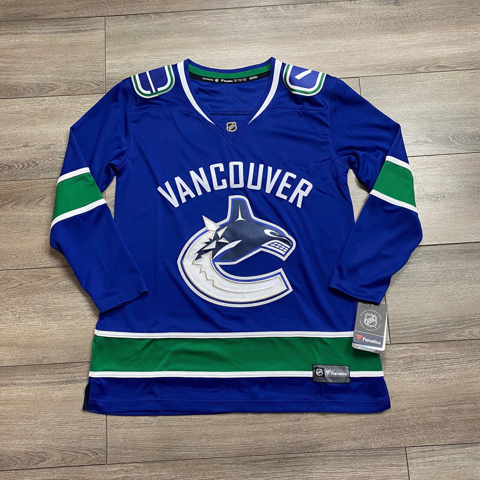 Men's Fanatics Branded Blue Vancouver Canucks Home Team Breakaway Custom Jersey Size: Small