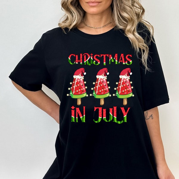 Christmas In July Watermelon Xmas Tree Png, Christmas In July Png, Summer Vibes, Beach Vacation, Holiday Png, Tropical Png, Xmas In July Png