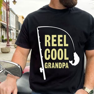 Reel Cool Grandpa Svg, Fathers Day Svg, Grandpa Svg, Gift For Grandpa Svg, Retro Grandpa Svg, Fisherman Gift Svg, Grandpa Sublimation Svg