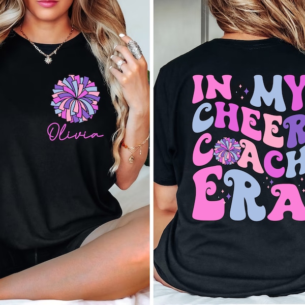 Personalized In My Cheer Coach Era Svg, In My Era Svg, Cheer Coach Shirt Design, Cheer Era Svg, Gift for Coach, Concert Gift, Cheer Team