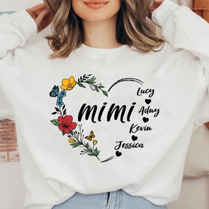 Mimi  Svg, Personalized Mother&#39;s Day Svg, Heart GrandKid Name Mother Shirt Svg, Mother&#39;s Day Svg, Mimi  shirt svg, Gift For Mom