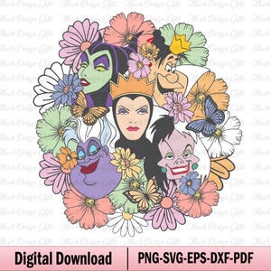 Halloween Villains Svg, Halloween Svg,Bad Witches Club Svg, Villain Gang Svg, Villains Wicked Svg, Witch Halloween Svg, Spooky Season Svg