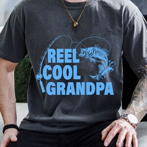 Fathers Day Svg, Reel Cool Grandpa Svg, Gift For Grandpa, Fishing Svg, Grandpa Svg, Retro Grandpa Svg, Fisherman Svg, Father Gift