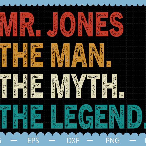 Custom The Man The Myth The Legend Svg, Personalized Teacher Svg, Male Teacher Gift Idea, Teacher Appreciation Day, Back To School Svg