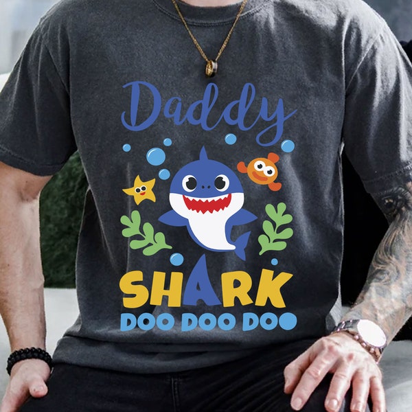 Daddy Shark Svg, Daddy Shark Birthday svg, Día del padre Svg, doo doo doo svg, Daddy Shark Shirt Design, New Dad Svg, Regalo para papá