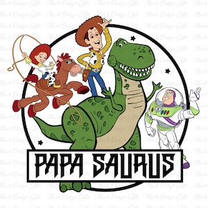 Papa Saurus zwar, Vatertagsgeschenk, Spielzeug-Vater-Svg, Spielzeug und Freunde, lustiger Vater-Svg, Daddy und ich Svg, Papa Dinosaurier-Svg, Svg-Dateien für Cricut