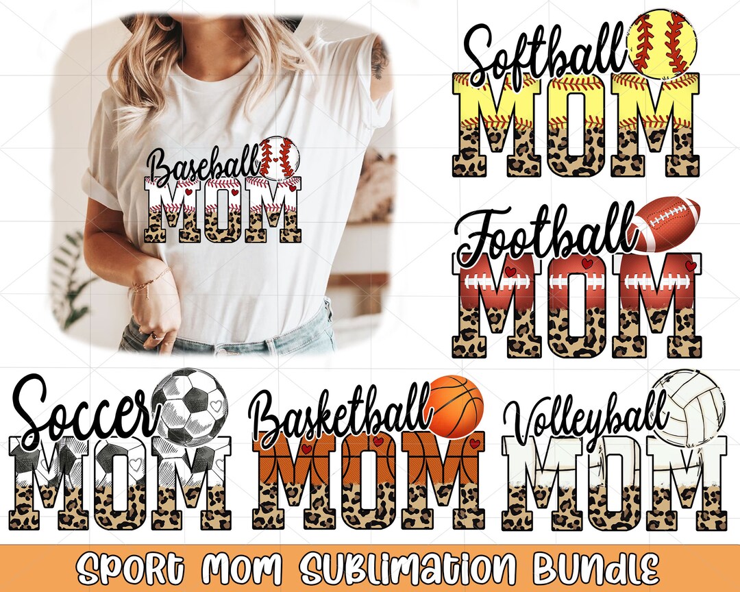 Sport Mom Png Bundle, Baseball Png, Softball Png, Volleyball Png ...
