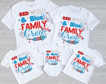 Family Crew 2023 Svg, 4th of July Svg, Red White & Blue Family Crew 2023 Svg, Patriotic Svg, 4th of July Family Matching Shirt Design