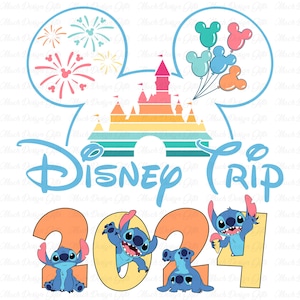 Family Trip 2024 Svg, Family Vacation 2024 Svg, Cartoon Characters, Magical Kingdom Svg, Family Squad Svg, Vacay Mode Svg, Gifts For Friends