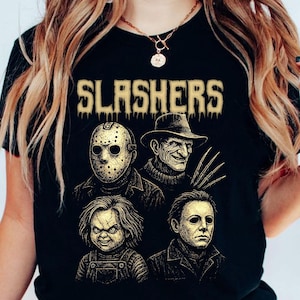 Slashers Horror Characters PNG, Halloween Png, Scary Halloween Png, Scary Movie Png, Horror Png,Halloween Graphic Trendy Png,Halloween Shirt