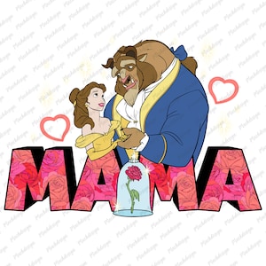 Mothers Day Princess Png Design, Mama Princess Png, Happy Mothers Day Png, Cartoon Characters, Floral Mama Png, Mama Sublimation, Mom Gifts