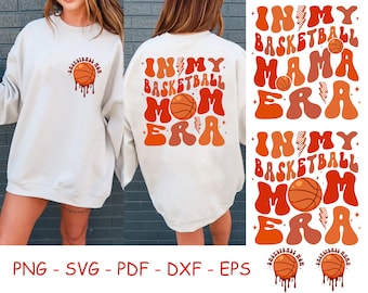 Dans mon ère de maman de basket-ball SVG, maman de basket-ball SVG, SVG de basket-ball, conception de chemise de basket-ball, maman de sport SVG, amateur de basket-ball SVG