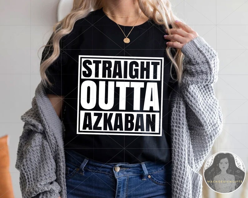 Texte de personnalisation ou numéro, Straight Outta Azkaban Svg, nom personnalisé, Straight Outta Azkaban Cricut Cut File, fichiers Svg pour Cricut image 8