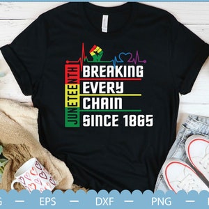Juneteenth 1865 Svg, Breaking Every Chain Since 1865 Svg, Juneteenth Svg, Black History Svg, Freedom Day Svg