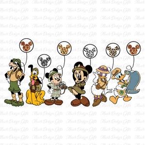 Animal Kingdom Png, Mouse and Friends Png, Family Trip Png, Vacay Mode, Family Vacation Png, Family Safari Trip, Png File For Sublimation