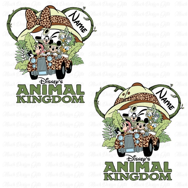 Custom Animal Kingdom Svg, Family Matching Svg, Family Vacation Svg, Animal Kingdom Svg, Mouse and Friends, Svg Png Files For Print