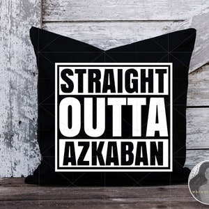 Texte de personnalisation ou numéro, Straight Outta Azkaban Svg, nom personnalisé, Straight Outta Azkaban Cricut Cut File, fichiers Svg pour Cricut image 6