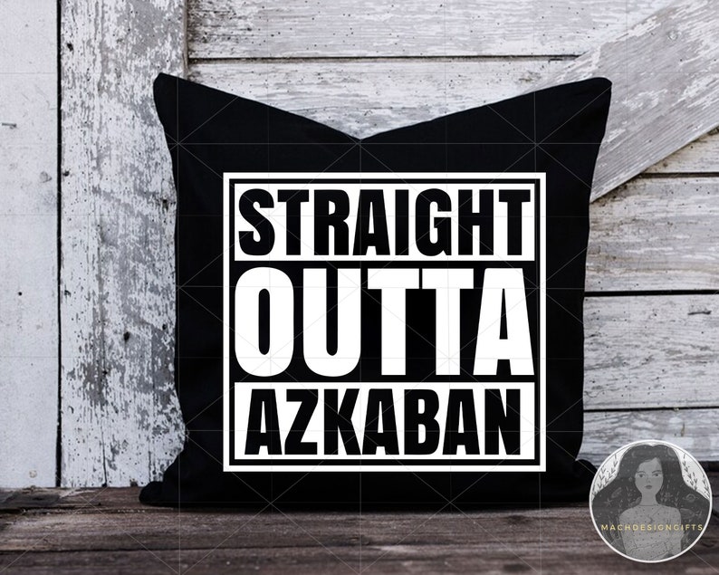 Texte de personnalisation ou numéro, Straight Outta Azkaban Svg, nom personnalisé, Straight Outta Azkaban Cricut Cut File, fichiers Svg pour Cricut image 6