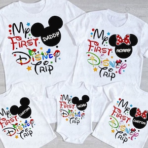 Personalized My First Trip 2024 Png Bundle, Family Vacation Png, Family Trip Png, Magical Kingdom Png, Vacay Mode, Matching Family