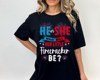 He or She What Will Our Little Firecracker Be Svg, Firecracker Gender Svg, 4th Of July Svg, America Flag Svg, Independence Day Svg