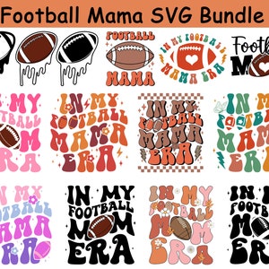 Personalized In My Football Mama Era Svg Bundle, In My Mama Era Svg, Football Mama Svg,Football Mom Svg,Gameday Svg, Sports Mom Shirt Design