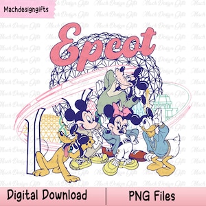 Retro Epcot Png, Mouse and Friends Epcot Png, Family Vacation Png, Magic Kingdom Png, Vacay Mode Png, Epcot Festival Shirt, Family Shirt