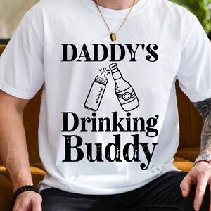 Daddy&#39;s Drinking Buddy SVG, Father&#39;s Day Svg, Cute Beer Stein Cheers Baby Bottle Svg, New Dad Design Svg, Dad And Baby Svg, Newborn Svg