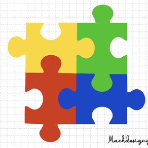Puzzle Pieces Svg, Autism Awareness, Puzzle Svg, Autism Svg, Autism Support Svg, 2nd April Svg, Autism Month Svg, Autism Puzzle Svg