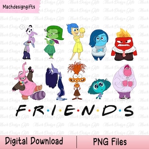 Inside Out Freunde Png, Freundschaft Png, Freund Reise Png, Emotionen Mentale Gesundheit Png, Zeichentrickfiguren, Familienurlaub Png, Familienhemd