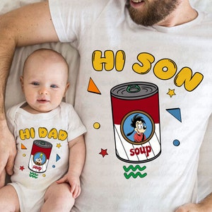 Hi Dad Soup Svg, Dad and Son Matching Svg, Fathers and Son Svg, Happy Fathers Day, Mouse and Friends, Matching Family Svg, Vacay Mode Svg