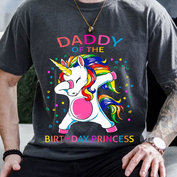 Daddy Of The Birthday Princess Svg, Father's Day Svg, Unicorn Birthday Svg, Father's Day Gift, Daddy Svg, Birthday Girl Svg, Gift for Her