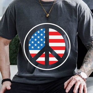 4th Of July Hippie Icon Svg, Patriotic 4th Of July Svg, Independence Day Svg, Fourth of July Svg, American Flag Svg, Patriotic Svg