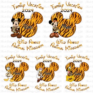 Bundle Family Safari Png, Family Trip 2024 Png, Wild Trip Png, Magical Kingdom Png, Mouse And Friends Png, Family Vacation Png, Vacay Mode