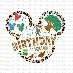 Birthday Squad Png, Birthday Crew Png, Happy Birthday Png, Birthday Boy Png, Magical Kingdom Png, Family Vacation Png, Wild Trip Png