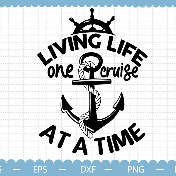 Living life one cruise at a time svg, Family Cruise SVG, summer svg, cruise svg, family holiday svg, summer holiday png,Cruise for cricut