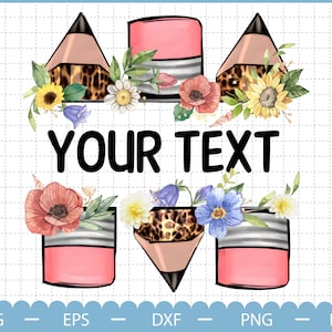 Personalized Back to School Png, Teacher Pencil Png, Retro Back to School Png, Teacher Png, Teacherlife, Custom Teacher Name, Teacher Gift