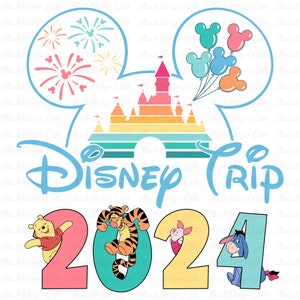 Family Trip 2024 Svg, Family Vacation 2024 Svg, Winnie The Pooh Vacation Svg, Matching Family Svg, Family Shirts Svg, Magical Kingdom Svg