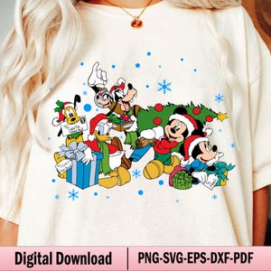 Merry Christmas Mouse and Friends Svg, Christmas Squad Svg, Holiday Season Svg, Christmas Tree Svg, Family Christmas Shirt,Best Day Ever Svg