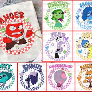 Bundle Svg C'est bien de ressentir toutes les sensations, Svg de problème de santé mentale, chemise d'amis émotions dessin animé, vacances en famille Svg, chemise à l'envers