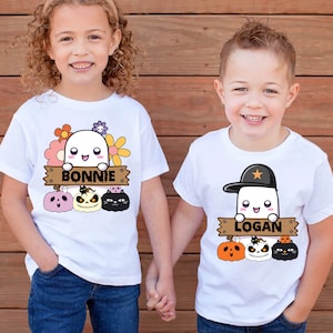 Personalized Halloween Png, Cute Halloween Design Shirt for Kids, Halloween Png, Boys and Girl Halloween Shirt Png, Custom Kids Name