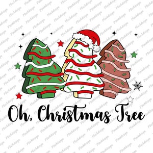 Oh Christmas Tree Little Debbie Christmas SVG, Christmas svg, Christmas Tree Cake svg, Cut Files, Cricut, Silhouette, Png, Svg, Eps, Dxf