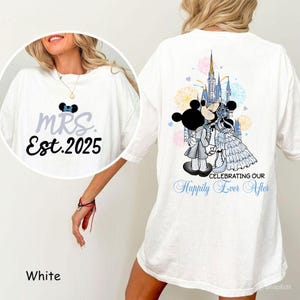 Personalized Mouse and Friends Wedding Png, Just Married Husband Wifey Png, Couple Matching Design Png, Happy Ever After Png, Vacay Mode Png