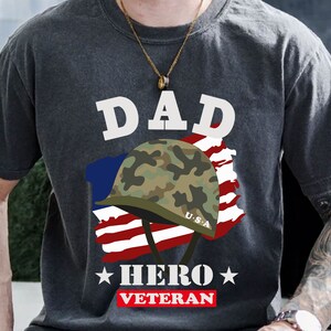 Dad Hero Veteran Svg, Father Day Gift, Dad Hero Svg, Army Svg, Gift For Dad, Papa, Grandpa, Files For Cricut Sublimation