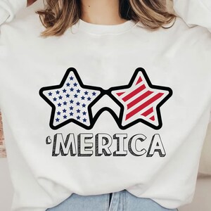 Merica Sunglasses Svg, 4th Of July Svg, Patriotic Svg, American Flag Svg, Independence Day Svg, American Aviators Svg